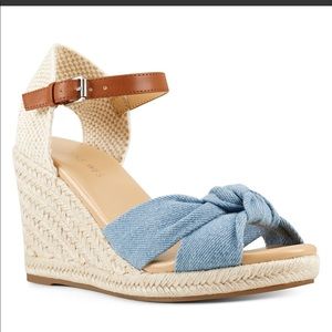 ** SOLD** Nine West Jolly Espadrille Wedge Sandals